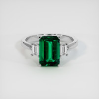 2.34 Ct. Emerald Ring, Platinum 950 1