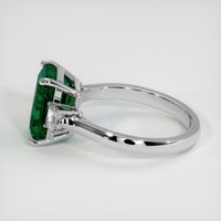 4.55 Ct. Emerald Ring, Platinum 950 4