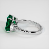 3.87 Ct. Emerald Ring, Platinum 950 4