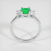 0.70 Ct. Emerald Ring, Platinum 950 3