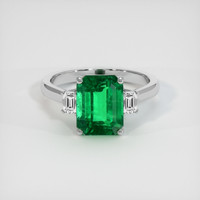 4.63 Ct. Emerald Ring, Platinum 950 1