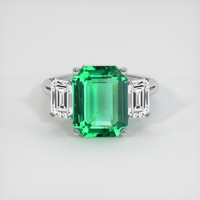 4.00 Ct. Emerald Ring, Platinum 950 1