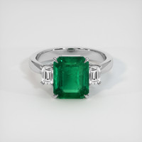 2.67 Ct. Emerald Ring, Platinum 950 1