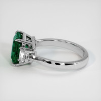 2.67 Ct. Emerald Ring, Platinum 950 4