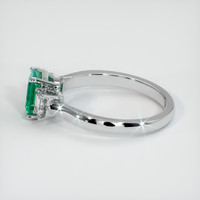 0.88 Ct. Emerald Ring, Platinum 950 4