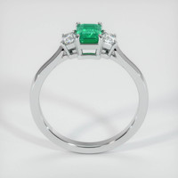 0.82 Ct. Emerald Ring, Platinum 950 3