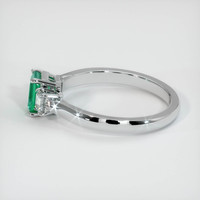 0.82 Ct. Emerald Ring, Platinum 950 4