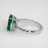 2.22 Ct. Emerald Ring, Platinum 950 4