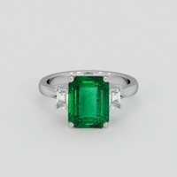 3.15 Ct. Emerald Ring, Platinum 950 1