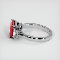 2.92 Ct. Ruby Ring, Platinum 950 4