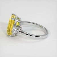 4.55 Ct. Yellow Sapphire Ring, Platinum 950 4