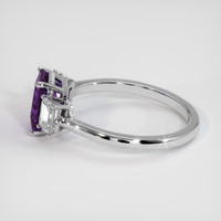 2.12 Ct. Purple Sapphire Ring, Platinum 950 4