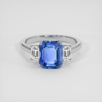 3.17 Ct. Blue Sapphire Ring, Platinum 950 1