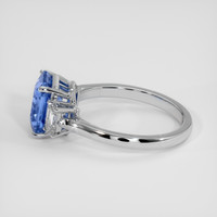3.17 Ct. Blue Sapphire Ring, Platinum 950 4