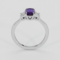 1.53 Ct. Violet Sapphire Ring, Platinum 950 3