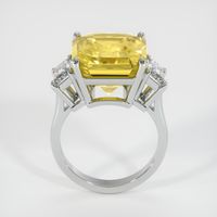 12.50 Ct. Yellow Sapphire Ring, Platinum 950 3