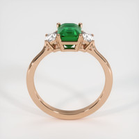 1.44 Ct. Emerald  Ring - 14K Rose Gold