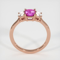 0.86 Ct. Pink Sapphire Ring, 14K Rose Gold 3