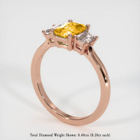 1.03 Ct. Sapphire Ring, 14K Rose Gold 2