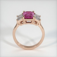 2.20 Ct. Pink Sapphire Ring, 18K Rose Gold 3