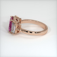 2.20 Ct. Pink Sapphire Ring, 18K Rose Gold 4