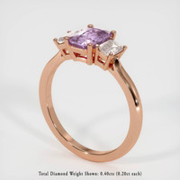1.04 Ct. Sapphire Ring, 18K Rose Gold 2