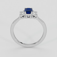 0.69 Ct. Blue Sapphire Ring, Silver 3