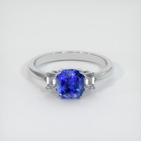 2.21 Ct. Blue Sapphire Ring, 10K White Gold 1