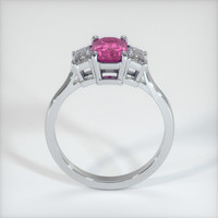 1.26 Ct. Pink Sapphire Ring, 10K White Gold 3
