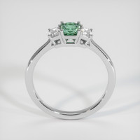 0.78 Ct. Bluish Green Sapphire Ring, 10K White Gold 3