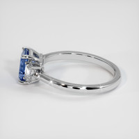 1.30 Ct. Blue Sapphire Ring, 10K White Gold 4