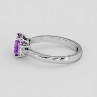 1.55 Ct. Purple Sapphire Ring, 10K White Gold 4