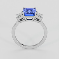3.07 Ct. Blue Sapphire Ring, 10K White Gold 3