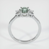 1.20 Ct. Green Sapphire Ring, 10K White Gold 3