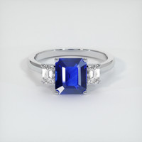 2.10 Ct. Sapphire Ring, 14K White Gold 1