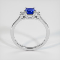 1.01 Ct. Blue Sapphire Ring, 14K White Gold 3