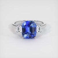 4.99 Ct. Sapphire Ring, 14K White Gold 1