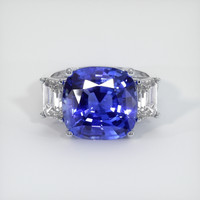 7.24 Ct. Sapphire Ring, 14K White Gold 1