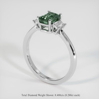 2.15 Ct. Sapphire Ring, 14K White Gold 2