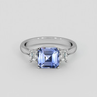 2.11 Ct. Blue Sapphire Ring, 14K White Gold 1