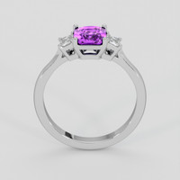 1.55 Ct. Purple Sapphire Ring, 14K White Gold 3