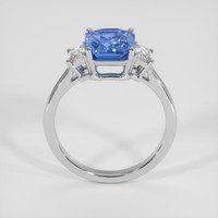 3.17 Ct. Blue Sapphire Ring, 14K White Gold 3