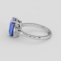 4.02 Ct. Bi Color / Parti Sapphire Ring, 14K White Gold 4