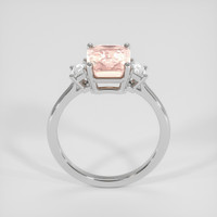 3.92 Ct. Padparadscha Sapphire Ring, 14K White Gold 3