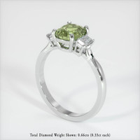 2.88 Ct. Sapphire Ring, 14K White Gold 2