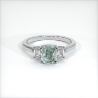 1.93 Ct. Sapphire Ring, 14K White Gold 1