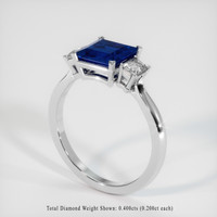 1.94 Ct. Sapphire Ring, 18K White Gold 2
