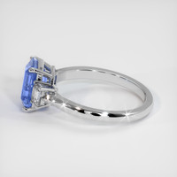 3.04 Ct. Blue Sapphire Ring, 18K White Gold 4