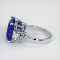 11.20 Ct. Blue Sapphire Ring, 18K White Gold 4