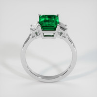 3.87 Ct. Emerald Ring, 18K White Gold 3